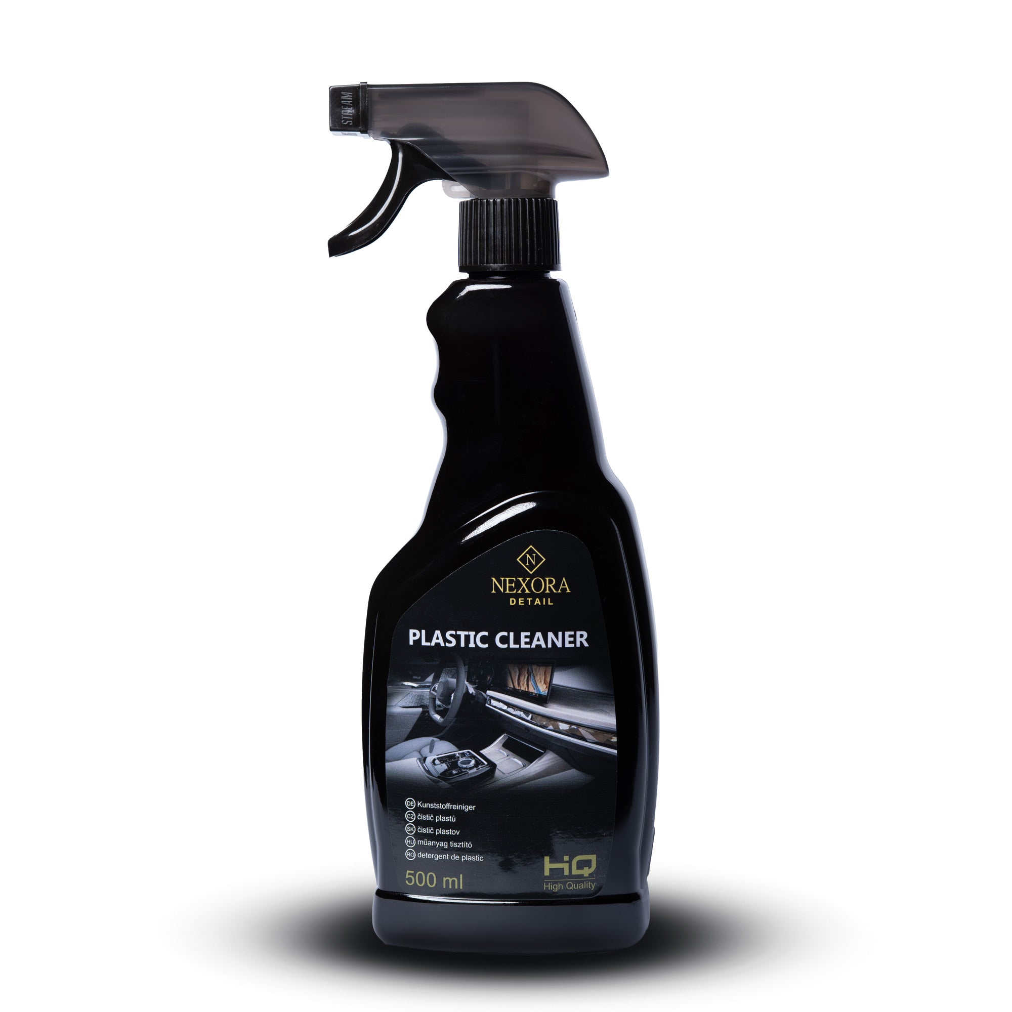 Plastic cleaner-dressing plastice